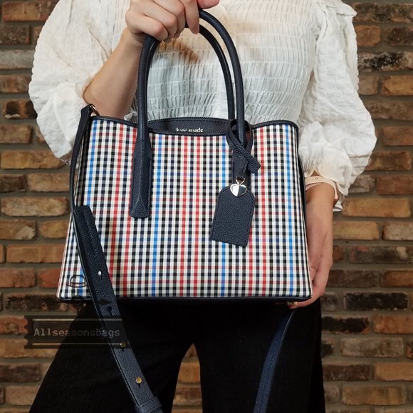 Kate Spade MARGAUX Plaid Medium Satchel CROSSBODY - Picture 15 of 16